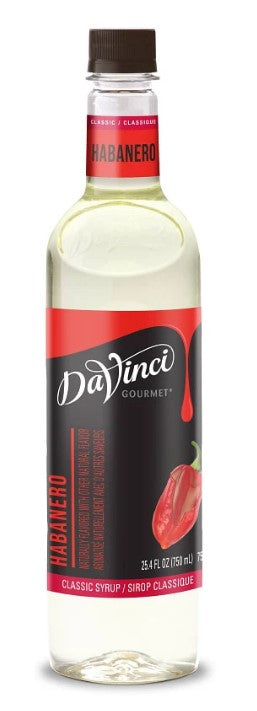 Davinci Classic Flavored Syrups - 750 ml. Plastic Bottle: Habanero