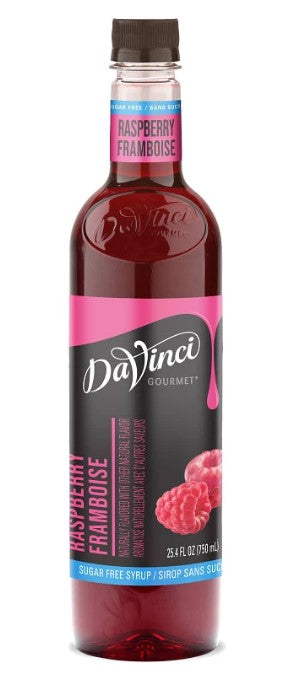 Davinci Sugar Free Flavored Syrups - 750 ml. Plastic Bottle: Raspberry