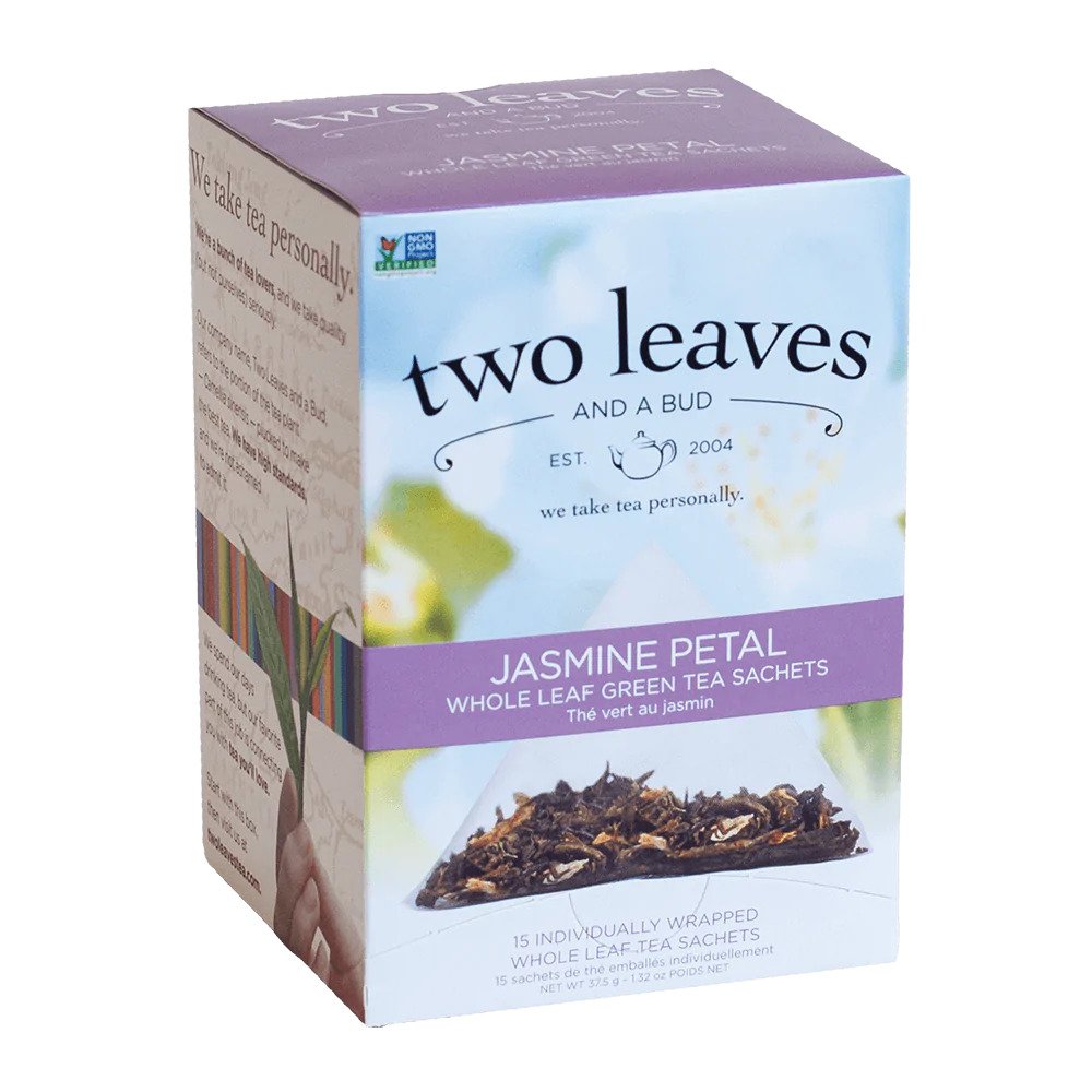 Two Leaves Tea - Box of 15 Tea Sachets: Jasmine Petal