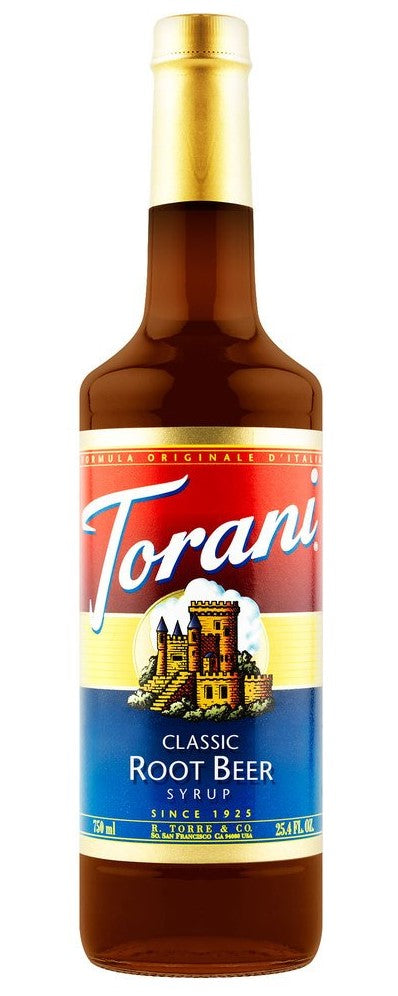 Torani Classic Flavored Syrups - 750 ml Glass Bottle: Root Beer