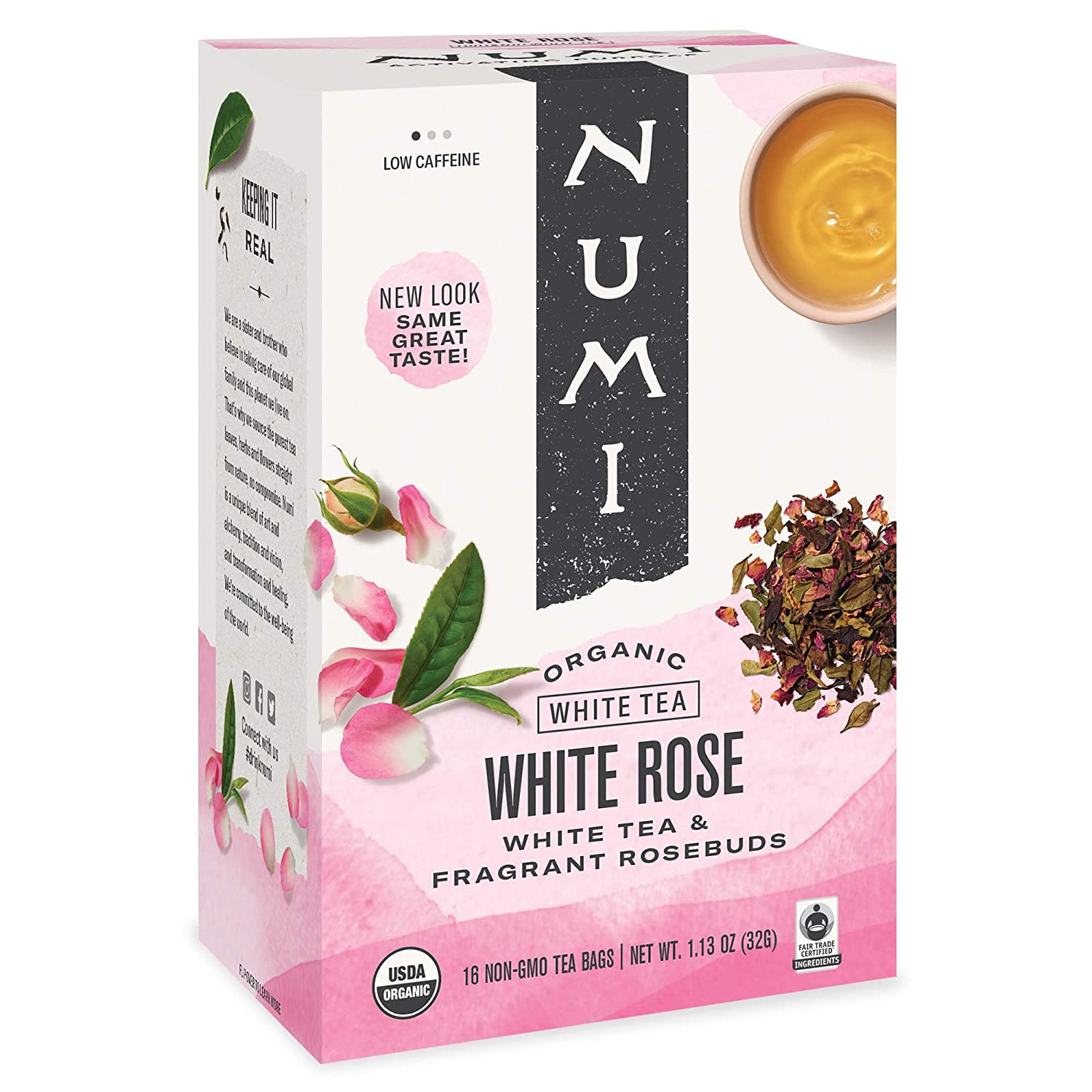 Numi Tea - Box of 16 Single Serve Packets: White Rose