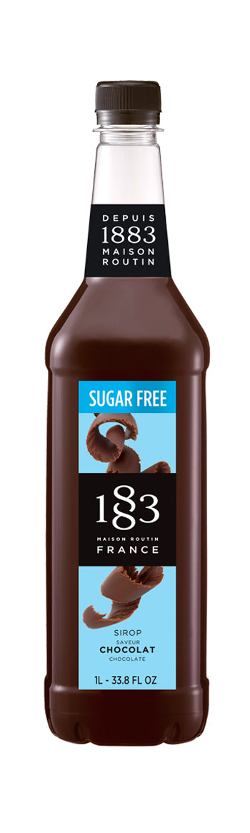 1883 Classic Flavored Syrups - 1L Plastic Bottle: Sugar Free Chocolate