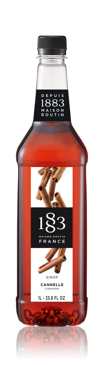 1883 Classic Flavored Syrups - 1L Plastic Bottle: Cinnamon