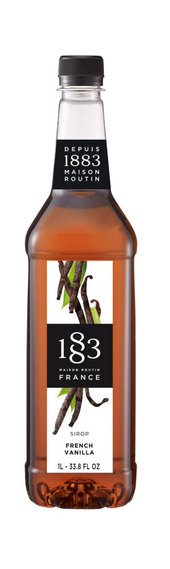 1883 Classic Flavored Syrups - 1L Plastic Bottle: French Vanilla