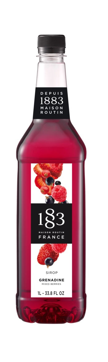1883 Classic Flavored Syrups - 1L Plastic Bottle: Mixed Berries