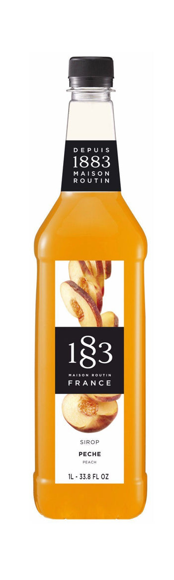 1883 Classic Flavored Syrups - 1L Plastic Bottle: Peach