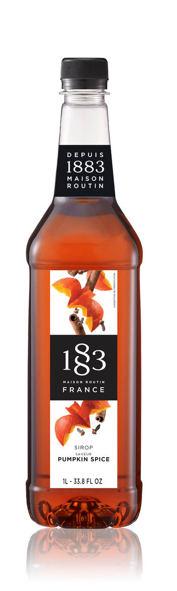 1883 Classic Flavored Syrups - 1L Plastic Bottle: Pumpkin Spice