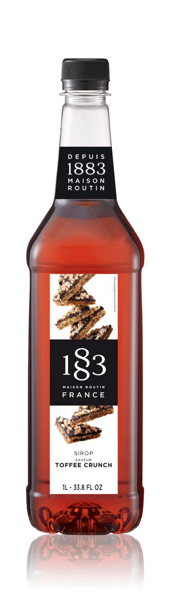 1883 Classic Flavored Syrups - 1L Plastic Bottle: Toffee Crunch