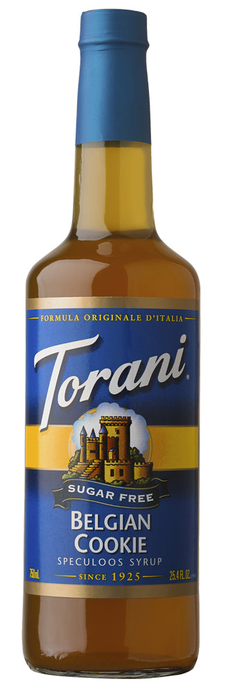 Torani Sugar Free Flavored Syrups - 750 ml Glass Bottle: Belgian Cookie