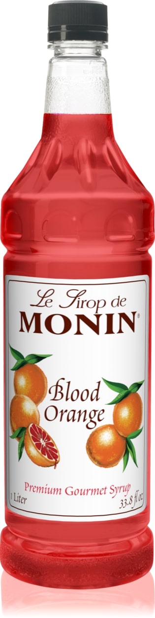 Monin Classic Blood Orange Syrup - 1L Plastic Bottle