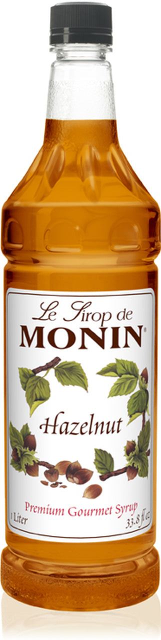 Monin Classic Hazelnut Syrup - 1L Plastic Bottle
