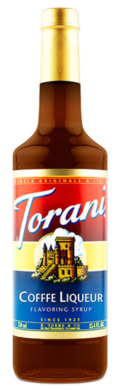 Torani Classic Flavored Syrups - 750 ml Glass Bottle: Coffee Liqueur