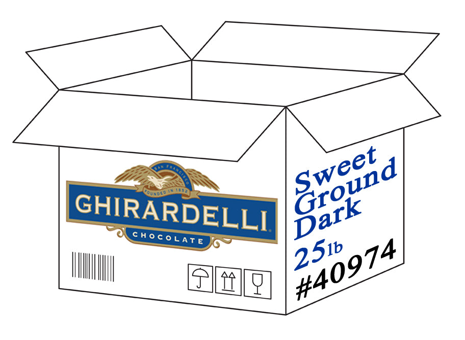 Ghirardelli Sweet Ground Dark Chocolate & Cocoa Powder - 25lb Box