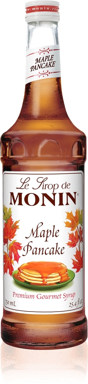 Monin Classic Flavored Syrups - 750 ml. Glass Bottle: Maple Pancake