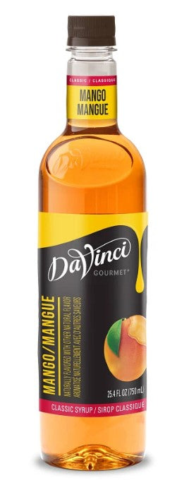 Davinci Classic Flavored Syrups - 750 ml. Plastic Bottle: Mango