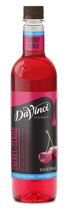 Davinci Sugar Free Flavored Syrups - 750 ml. Plastic Bottle: Cherry
