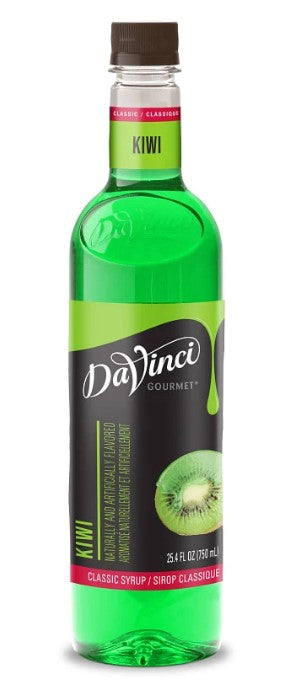 Davinci Classic Flavored Syrups - 750 ml. Plastic Bottle: Kiwi