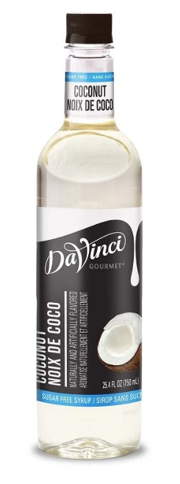 Davinci Sugar Free Flavored Syrups - 750 ml. Plastic Bottle: Coconut
