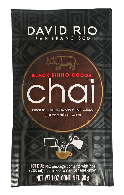 David Rio Chai (Endangered Species) - Single Serve: Black Rhino Cocoa
