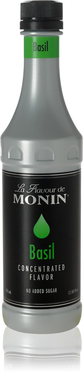 Monin Concentrated Flavor - 375 mL Plasic Bottle: Basil