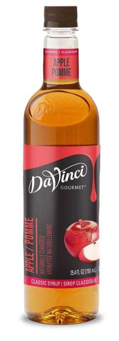 Davinci Classic Flavored Syrups - 750 ml. Plastic Bottle: Apple