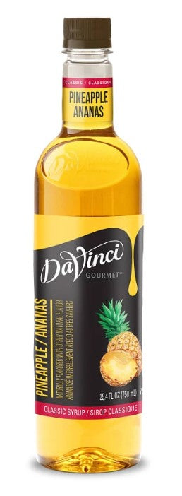Davinci Classic Flavored Syrups - 750 ml. Plastic Bottle: Pineapple
