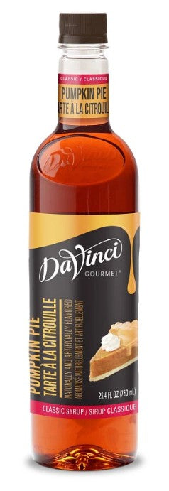 Davinci Classic Flavored Syrups - 750 ml. Plastic Bottle: Pumpkin Pie