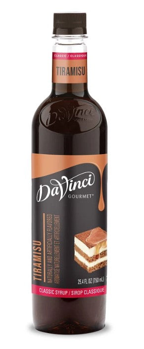 Davinci Classic Flavored Syrups - 750 ml. Plastic Bottle: Tiramisu