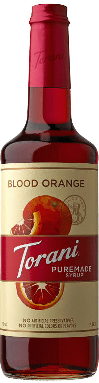 Torani Puremade Flavor Syrup: 750ml Glass Bottle: Blood Orange