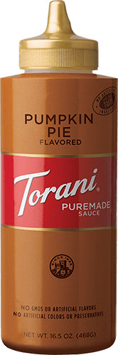 Torani Puremade Pumpkin Pie Sauce - 16 oz. Squeeze Bottle