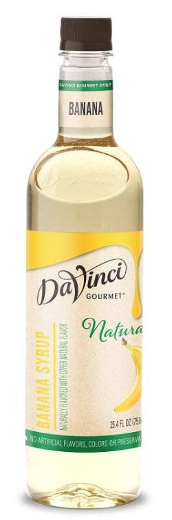 DaVinci Naturals Flavored Syrups - 750 ml. Plastic Bottle: Banana