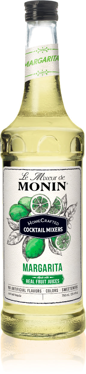 Monin Homecrafted Cocktail Mixers - 750 ml. Glass Bottle: Margarita