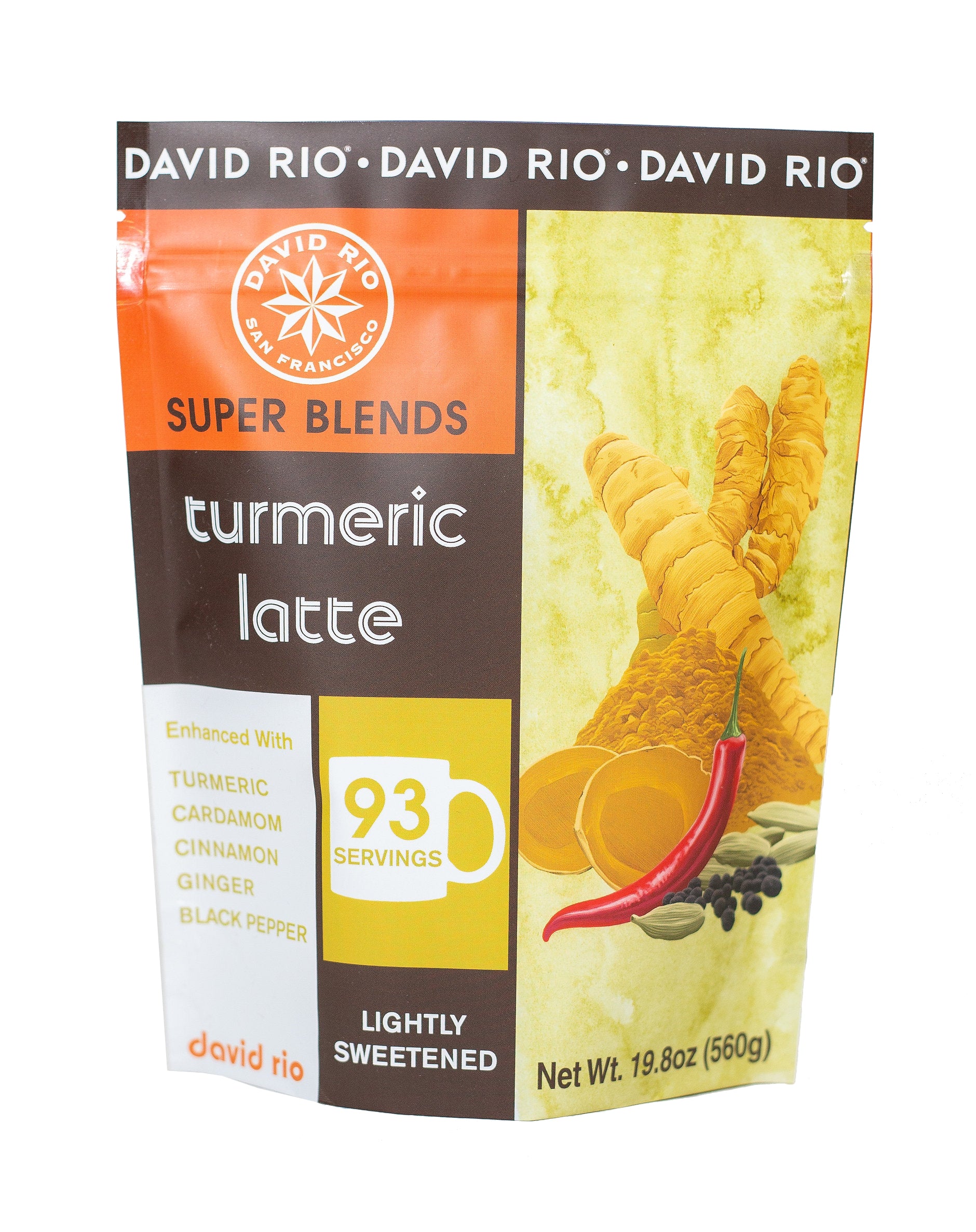 David Rio Super Blends: Turmeric Latte - 19.8oz Pouch-1