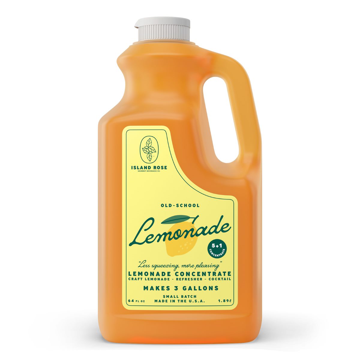 Island Rose Gourmet - 64oz Plastic Bottle:  Premium Lemonade Concentrate