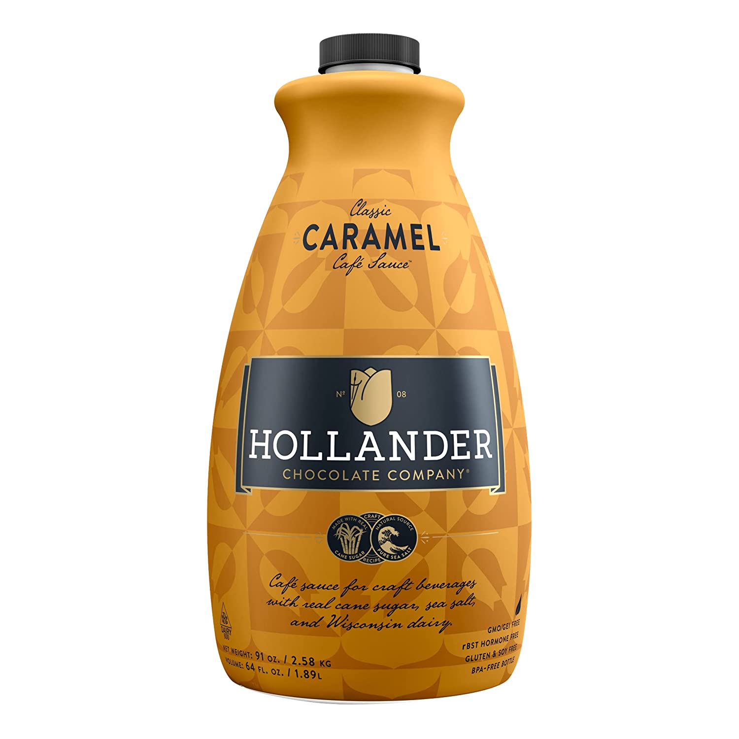 Hollander Sauce - 64 oz. Bottle: Classic Caramel-1