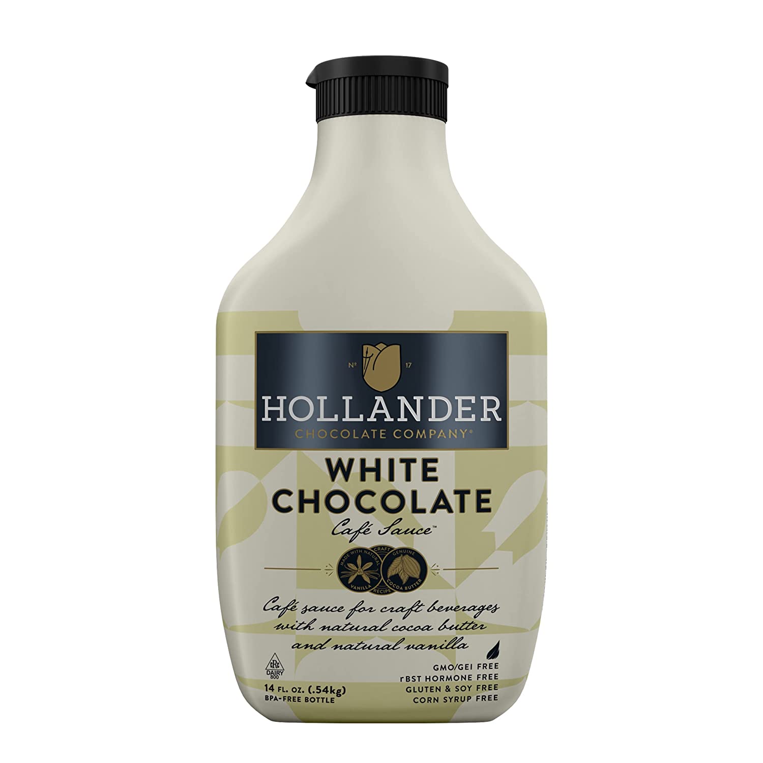 Hollander Sauce - 15 oz. Squeeze Bottle: White Chocolate