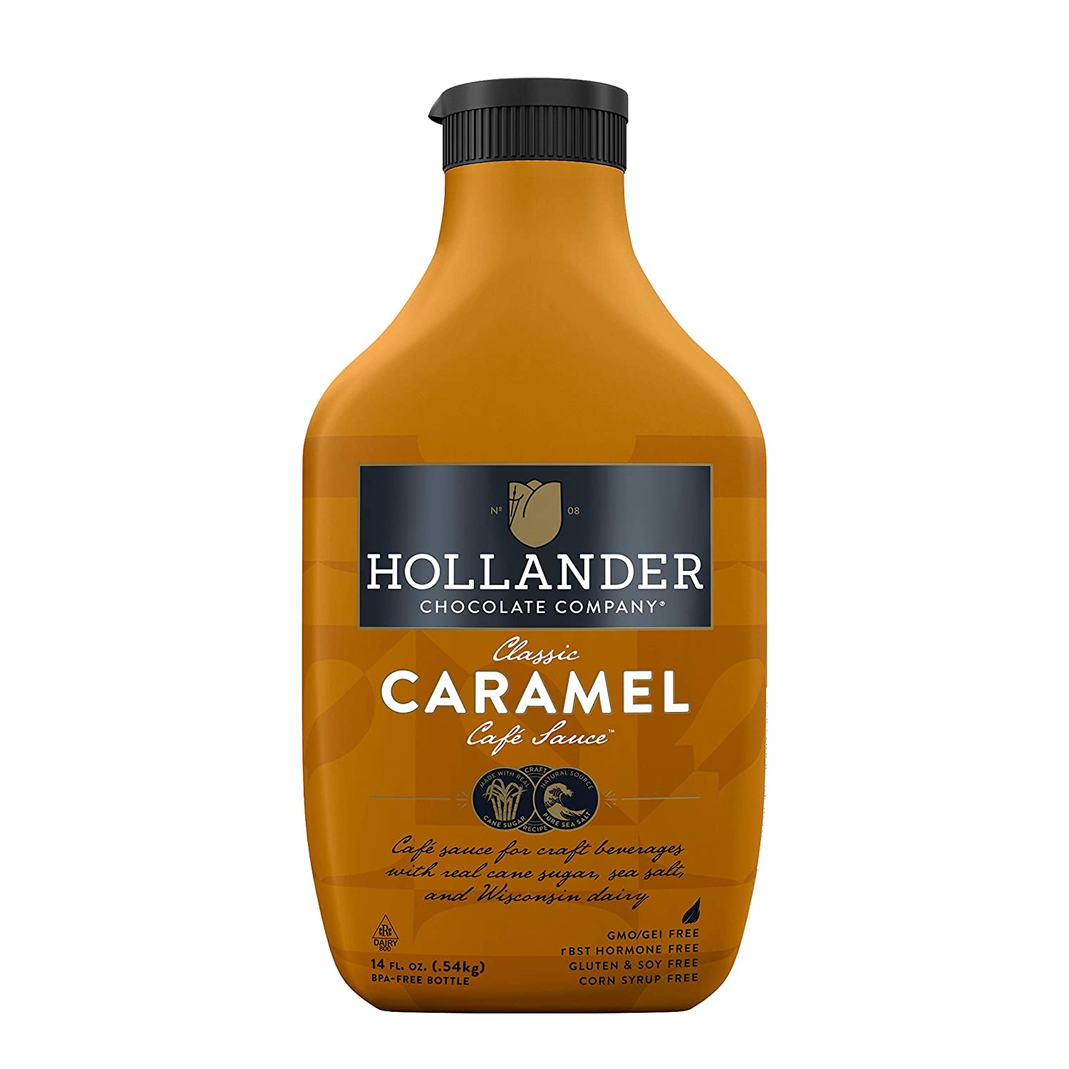 Hollander Sauce - 15 oz. Squeeze Bottle: Classic Caramel