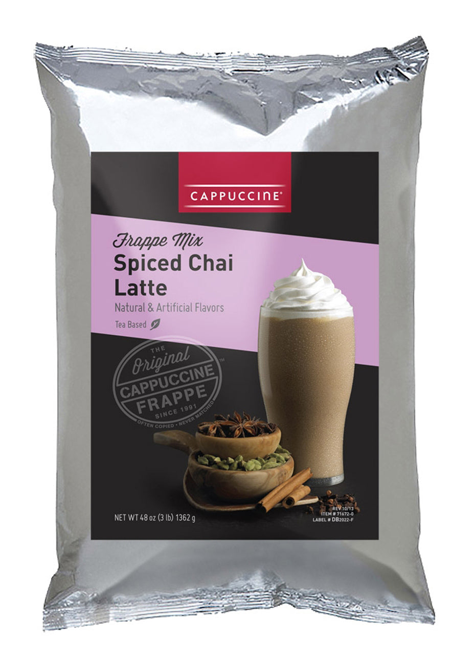 Cappuccine Tea Frappe Mix - 3 lb. Bulk Bag: Spiced Chai Latte-1