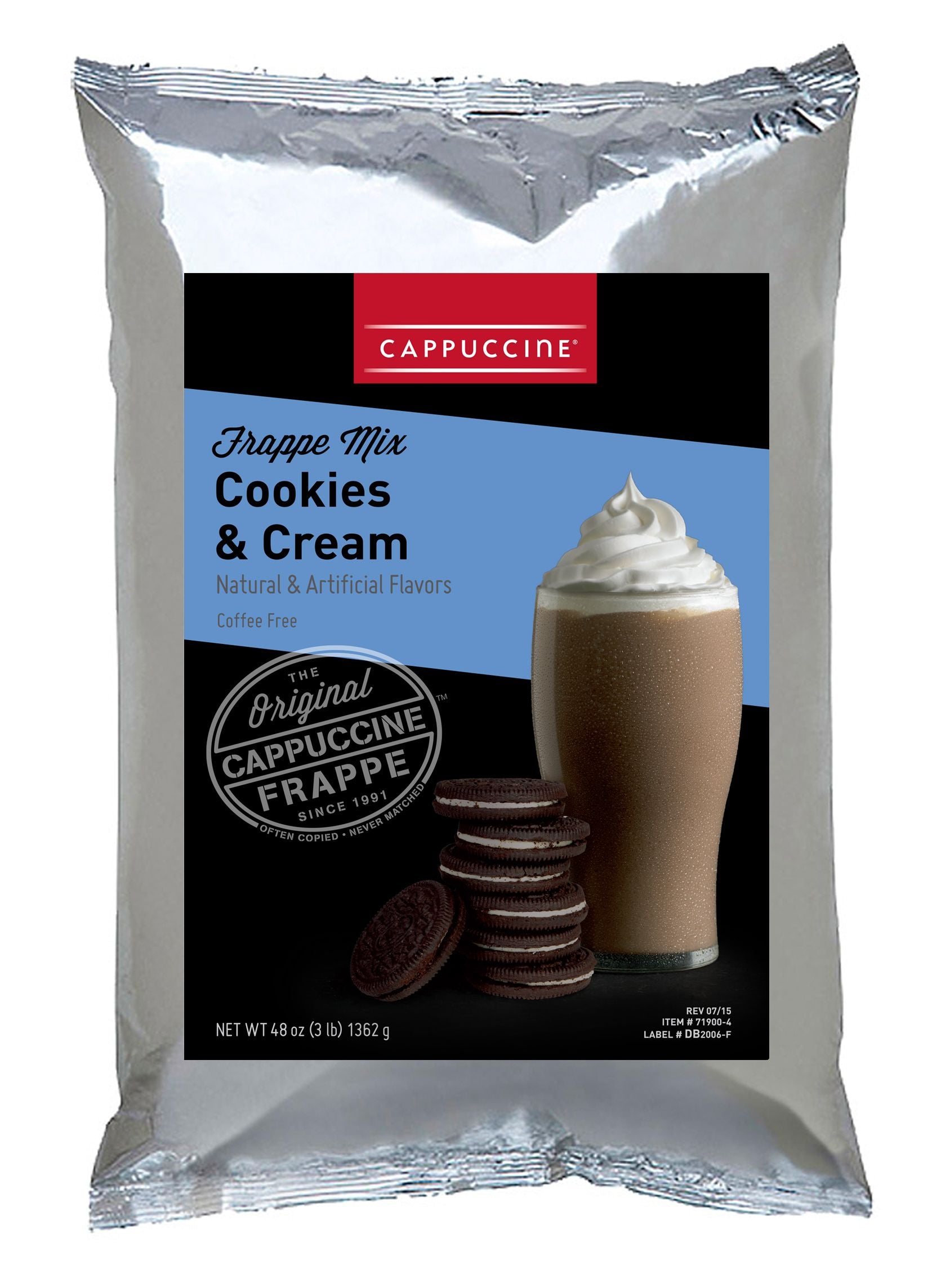 Cappuccine Frappe Mix - 3 lb. Bulk Bag: Cookies n Cream