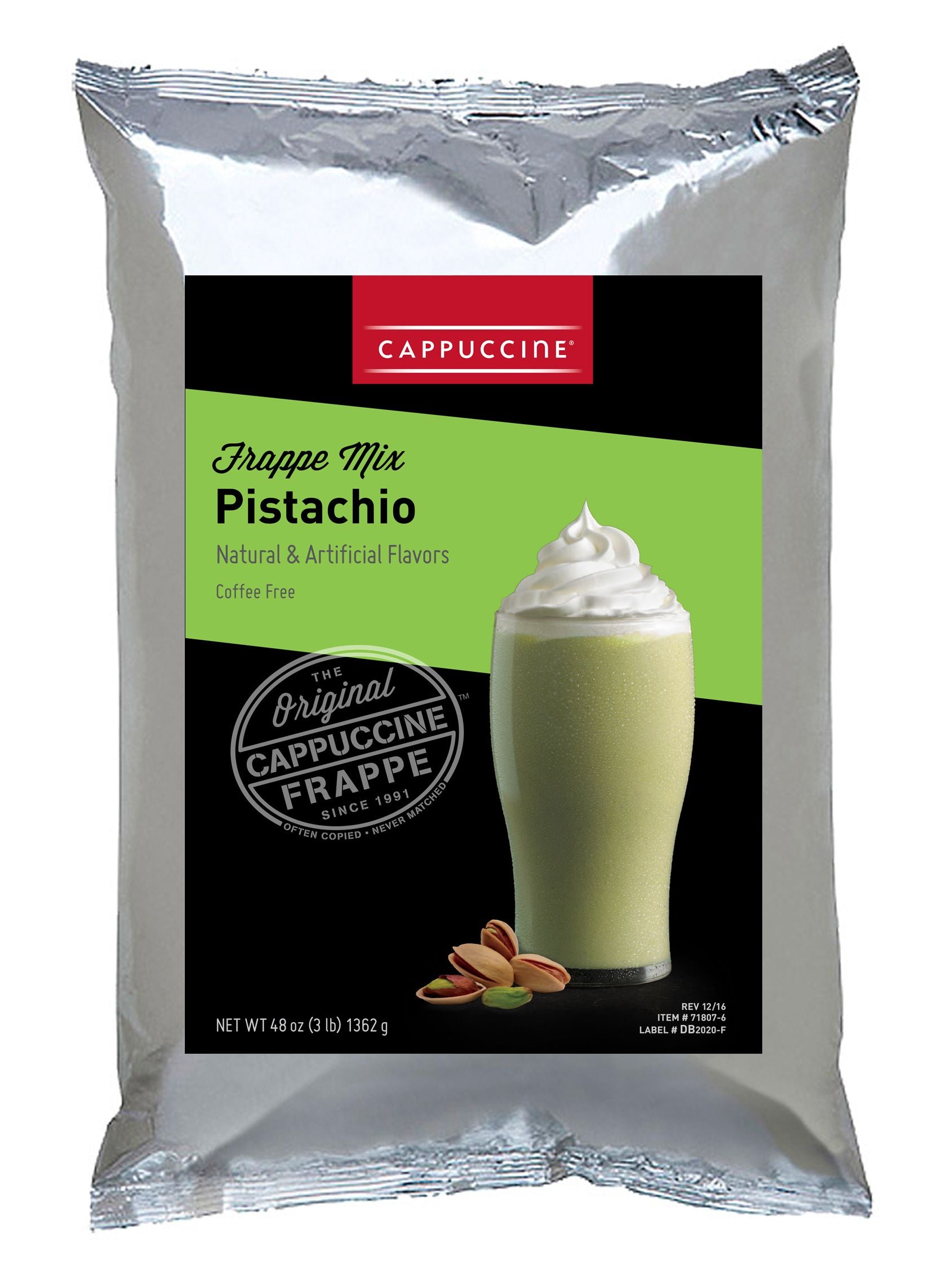 Cappuccine Frappe Mix - 3 lb. Bulk Bag: Pistachio
