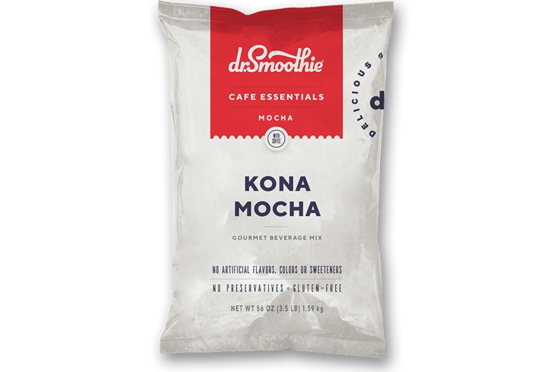 Dr. Smoothie Cafe Essentials Mocha - 3.5lb Bulk Bag: Kona Mocha