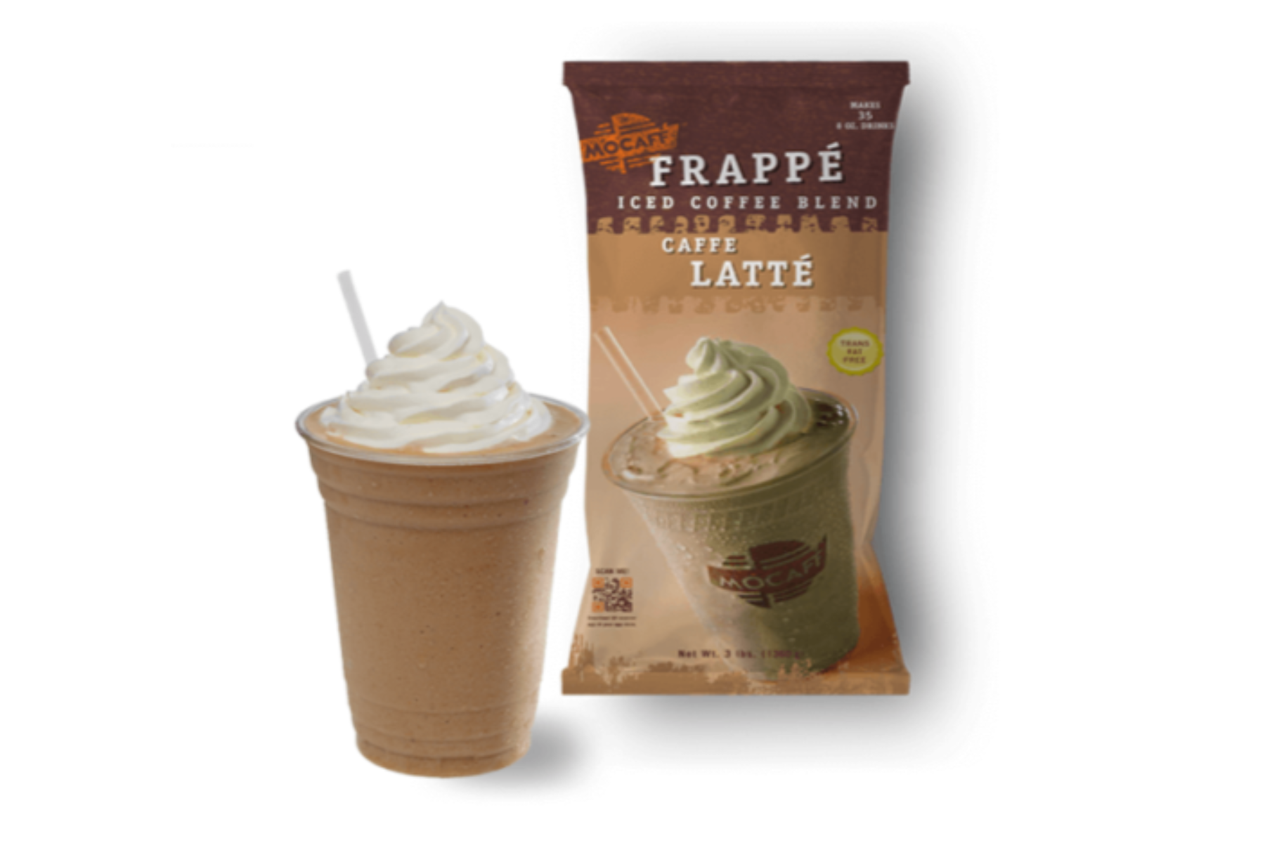 MoCafe - Blended Ice Frappes - 25 lb. Box: Caffe Latte