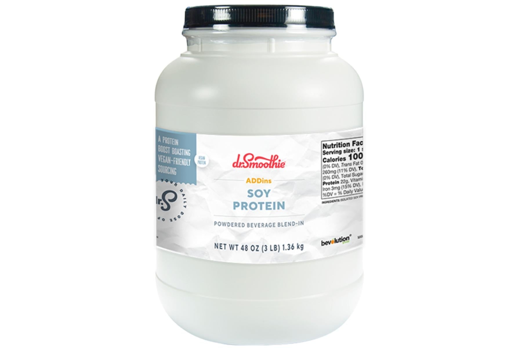Dr. Smoothie ADDins - 48oz. (3 lb.) Jug: Vegan SOY Protein