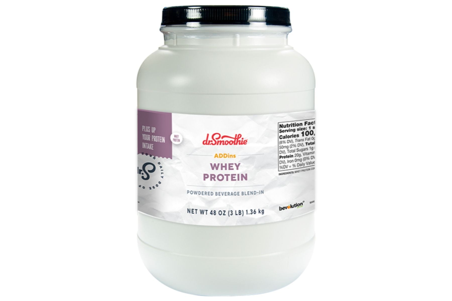 Dr. Smoothie ADDins - 48oz (3 lb) Jug: Whey Protein