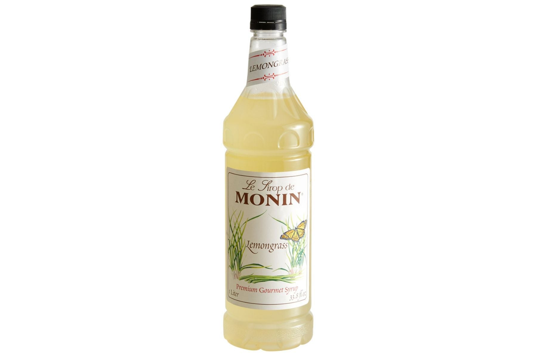 Monin Classic Syrup - 1L Plastic Bottle: Lemongrass