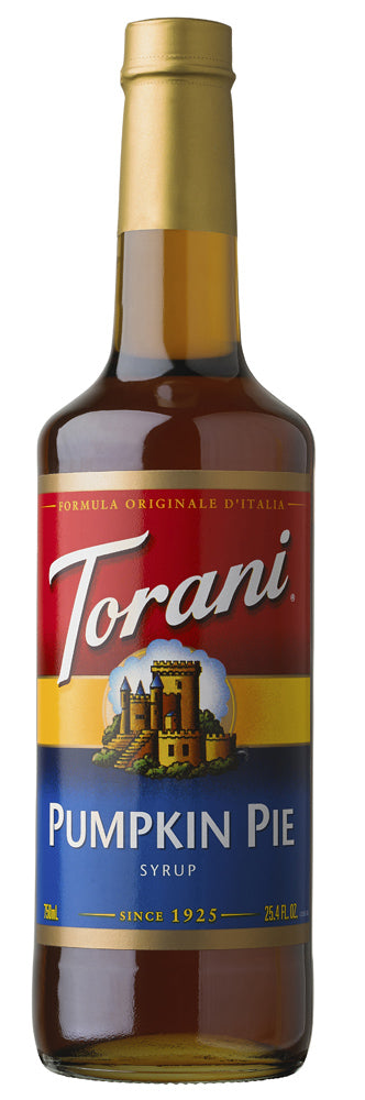 Torani Classic Flavored Syrups - 750 ml Glass Bottle: Pumpkin Pie