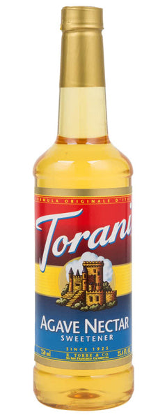Torani Agave Sweetener - 750ml Plastic Bottle Case