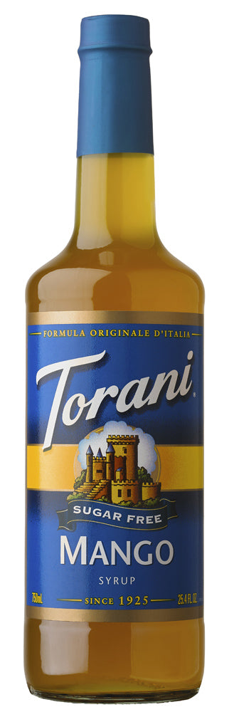 Torani Sugar Free Flavored Syrups - 750 ml Glass Bottle: Mango