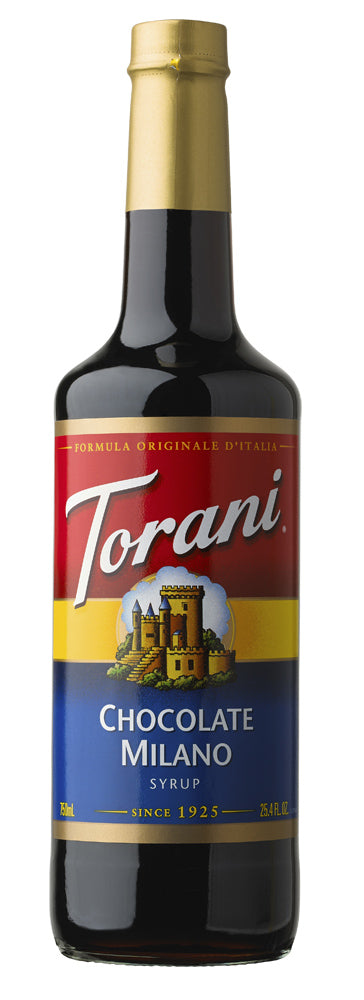 Torani Classic Flavored Syrups - 750 ml Glass Bottle: Chocolate Milano-1
