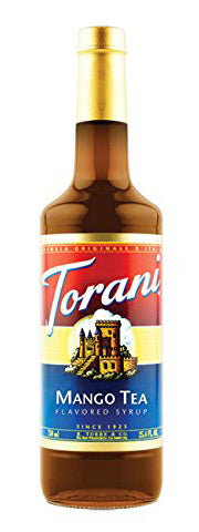 Torani Classic Flavored Syrups - 750 ml Glass Bottle: Mango Tea